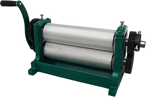 Miniatura 6 de TECHTONGDA Máquina de molino de hojas de cera de abejas Prensa de rodillo manual para apicultura Hoja de cera Base de nido de abeja Celda de 0.2