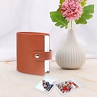 Vista 8 de Ruibytree Álbum de fotos pequeño de 52 bolsillos de 2 x 3 para película instantánea Fujifilm Instax Mini Series, Polaroid Snap, Z2300, cámaras Marrón