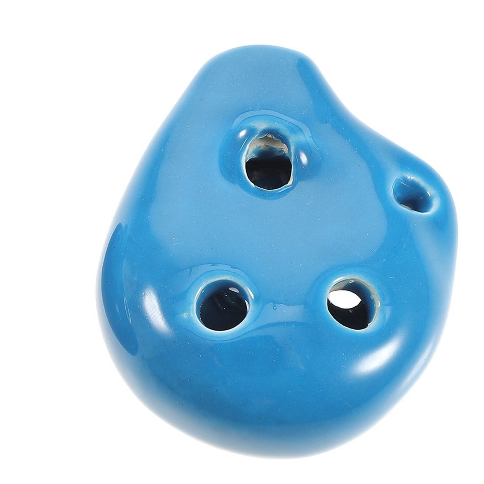 Ocarina Ceramica Alto C 2 pezzi 6 fori Mini Ocarina Flauto in ceramica Alto C Strumento musicale dipinto a mano con cordino perfetto for gli studenti per Principianti Adulti