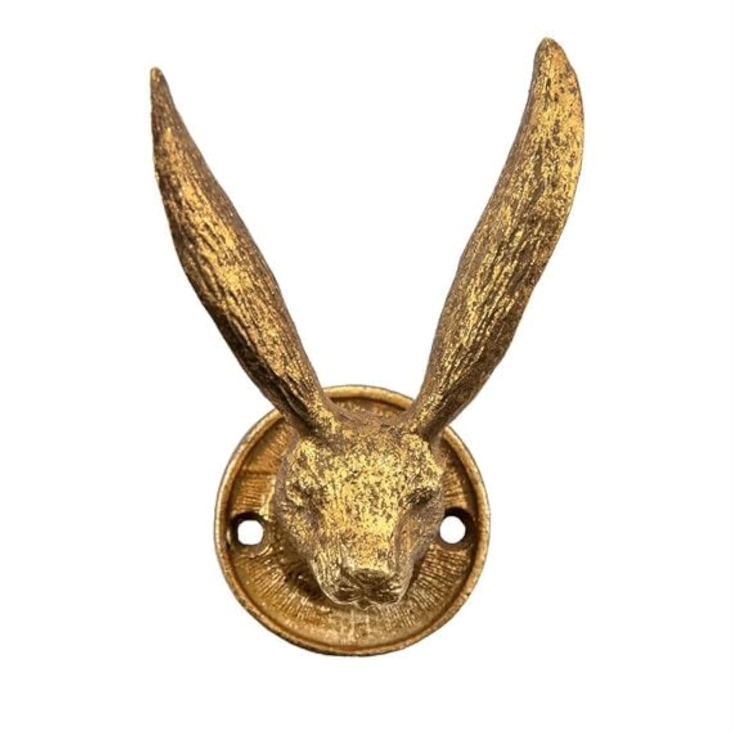 Coat Hook Wall Mounted Gold Rabbit Head Ears Hat  Hanger Bag Holder Sass & Belle