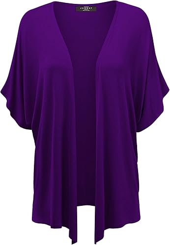Made by Johnny - Cárdigan estilo kimono, de manga corta dolman, para mujer