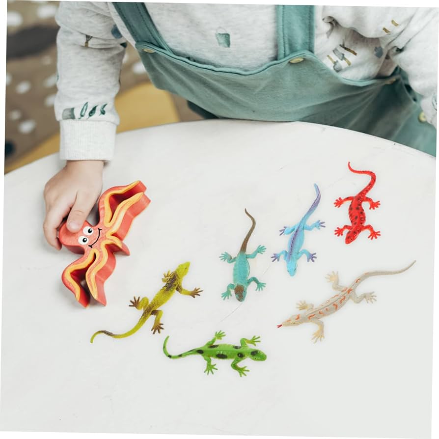 Amazon.co.jp: Totority 6個リアルなデザインのプラスチック蜥蜴