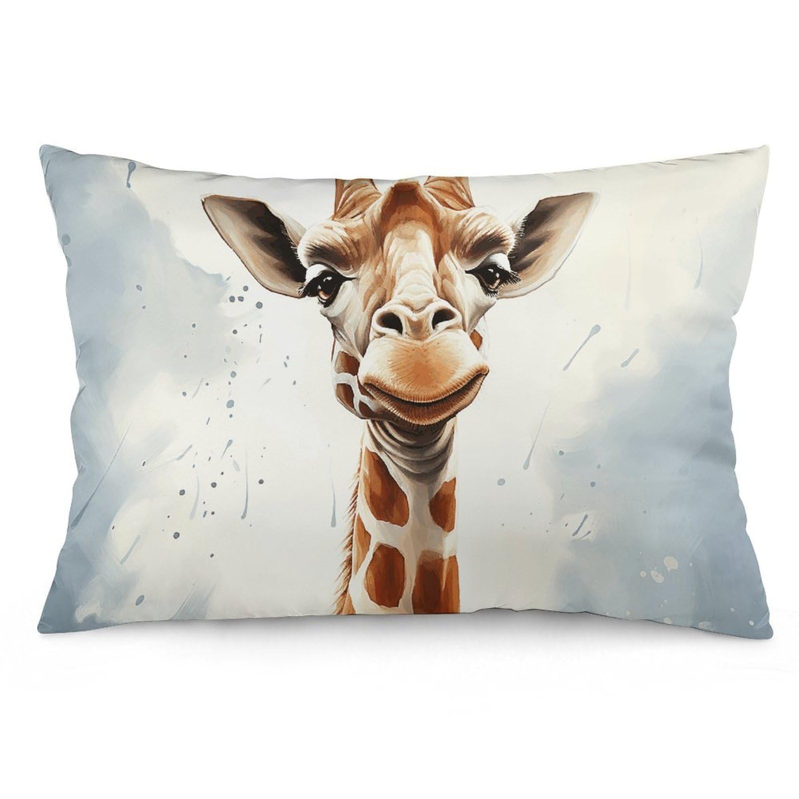 NTVOWPZO 2 Pack Decoration Throw Pillow Covers 16 "x24 Pillowcases Covers Clever Giraffe Pillowcases Modern Farmhouse Home Decor Sofa Cushions Covers for Couch Bed Living Room