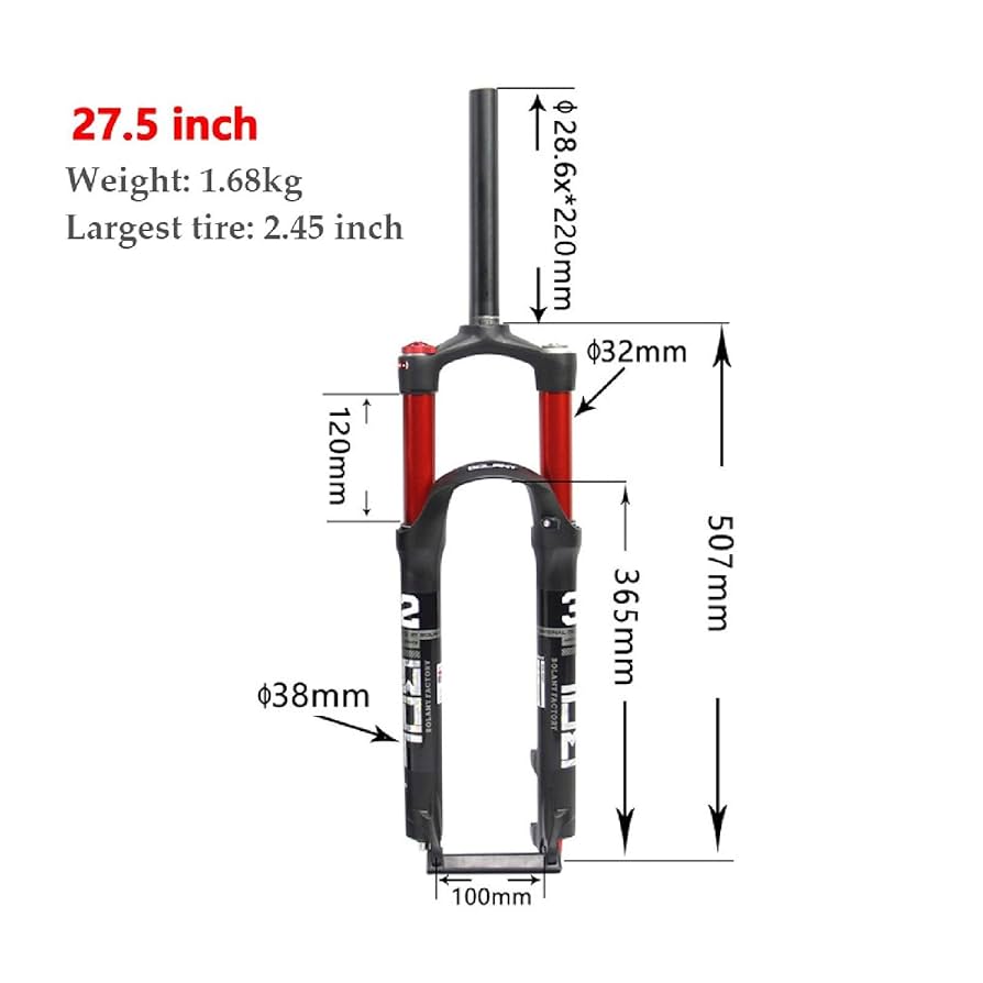 Amazon.co.jp: DYSY MTBサスペンションフォークレッド 26 / 27.5