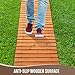 Tatuo 2 Pack Wooden Garden Pathway, 8 ft L x 17 in W Roll Out Walkway Outdoor Path Wood Flooring Boardwalk Pavers for Garden Backyard Patio Beach Outdoor Wedding Party