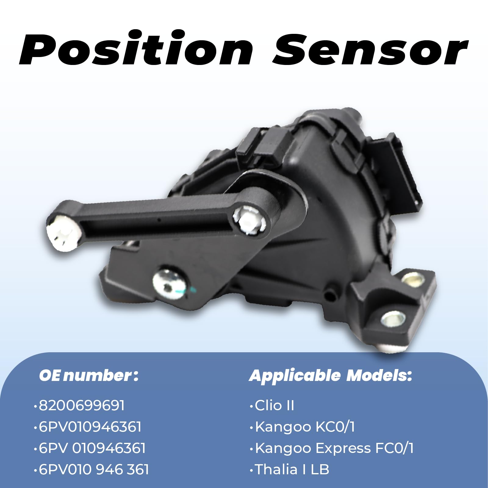 Sensore a 6 poli, posizione pedale acceleratore 8200699691 con Clio II Express FC0/1 Thalia I LB Thalia II LU1/2 1.6 16 V