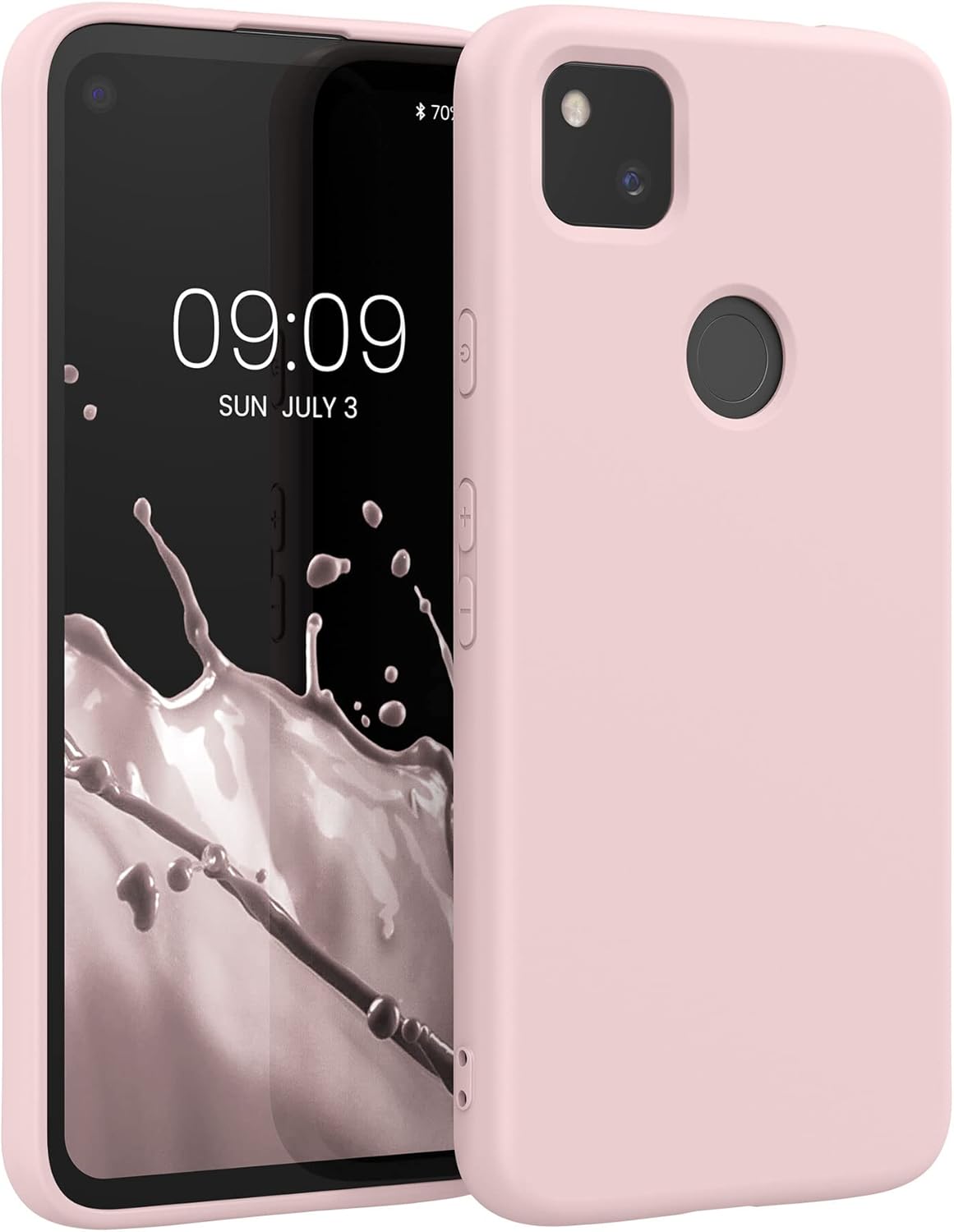 kwmobile Case Compatible with Google Pixel 4a Case – Slim Protective TPU Silicone Phone Cover – Coconut Swirl kwmobile Case Compatible with Google Pixel 4a Case – Slim Protective TPU Silicone Phone Cover – Coconut Swirl