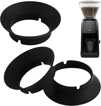 3 PCS Silicone Gasket Replacement for Baratza Encore and Virtuoso Grinders, Replacement Ring for Electric Conical Burr Grinder, Black