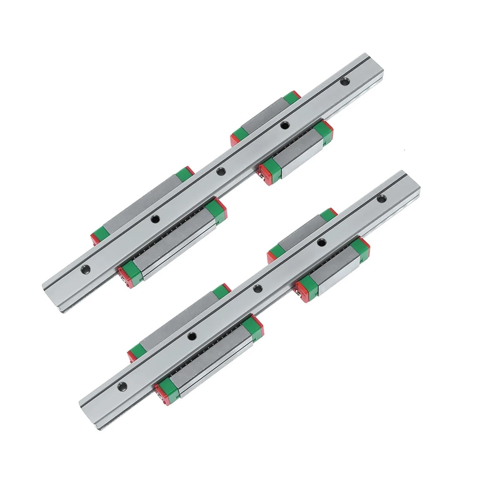 Glissière à roulement linéaire pour rail coulissan Glissière linéaire miniature MGN12C 100 mm-800 mm 2 pièces de guidage linéaire MGN12 + 4 pièces de bloc MGN12C(500mm)