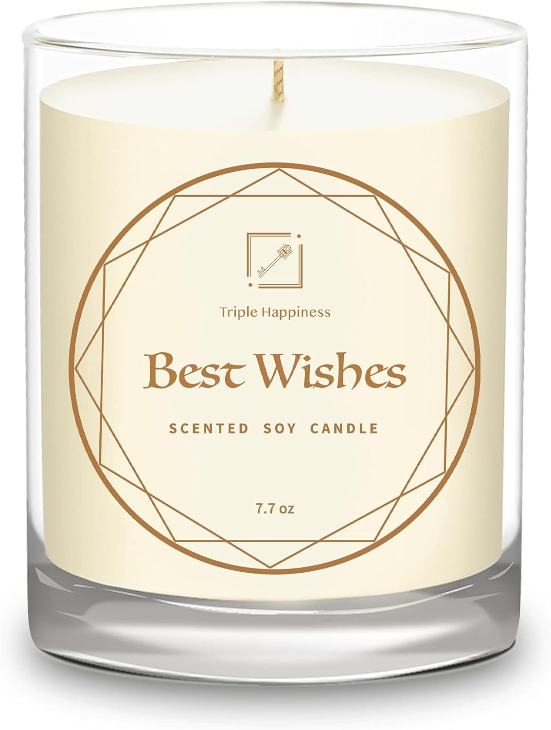 Triple Happiness Pure Soy Scented Candles, Home Fragrance Natural Soy