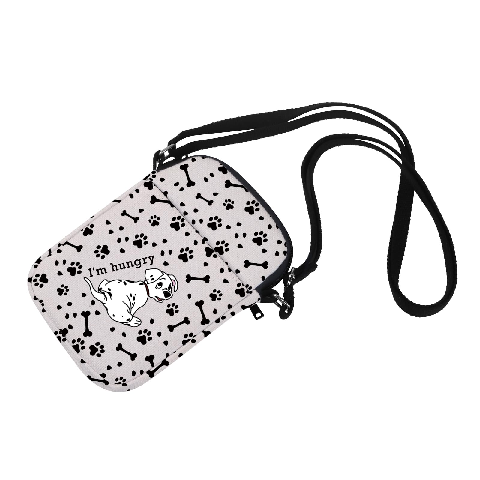 101 Dogs Cartoon Movie Inspired Rolly Lover Gift I’m Hungry Cosmetic Bag Dalmatians Movie Fans Gift (HungryCrossbody)