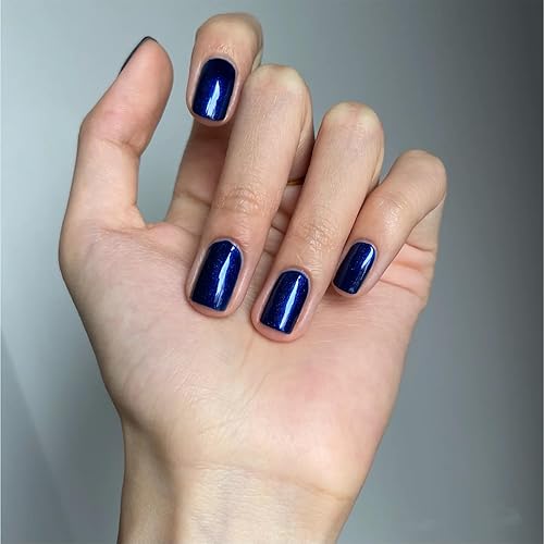 Miniatura 5 de COSMOO Blue - Esmalte de uñas de secado rápido, 0.41 onzas líquidas, esmalte de uñas súper brillante, barniz iridiscente ultrachrome brillante, 0.41