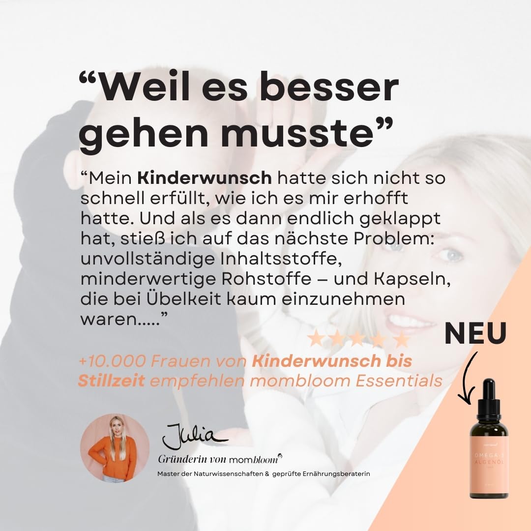 Essentials – [Pulver] für Kinderwunsch, Schwangerschaft & Stillzeit – Alle wichtigen Vitamine & Mineralstoffe inkl.Folsäure, Eisen, Magnesium – laborgeprüft – Schwangerschaftsvitamine