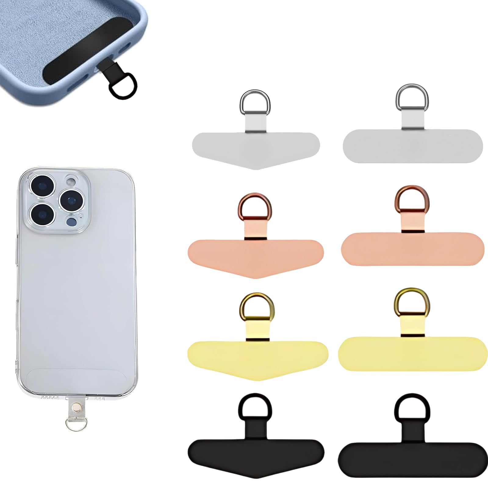 BCNJEPIN 8Pcs Phone Strap Crossbody, Phone Tags for Mobiles, Phone Decor Accesso, Universal Phone Lanyard Patch, Stylish and Secure Phone Tether Tab for Daily Use and Outdoor Activities-picture-18
