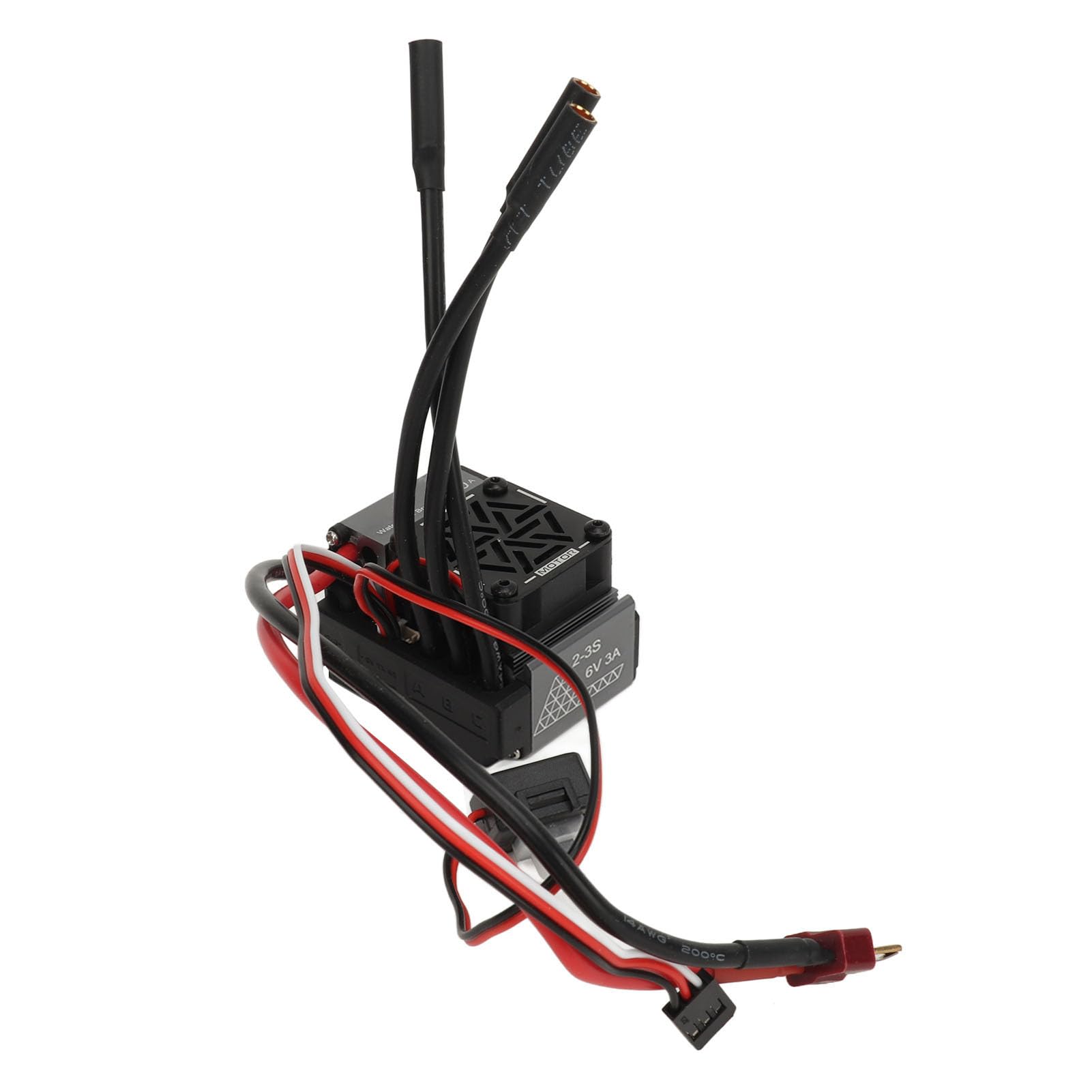 do samochodu RC 1/10, bezszczotkowy elektroniczny regulator prędkości 60A wodoodporny, do baterii Lipo 2S-3S, kompatybilny z silnikiem 3650 3660 3670, wiele zabezpieczeń,