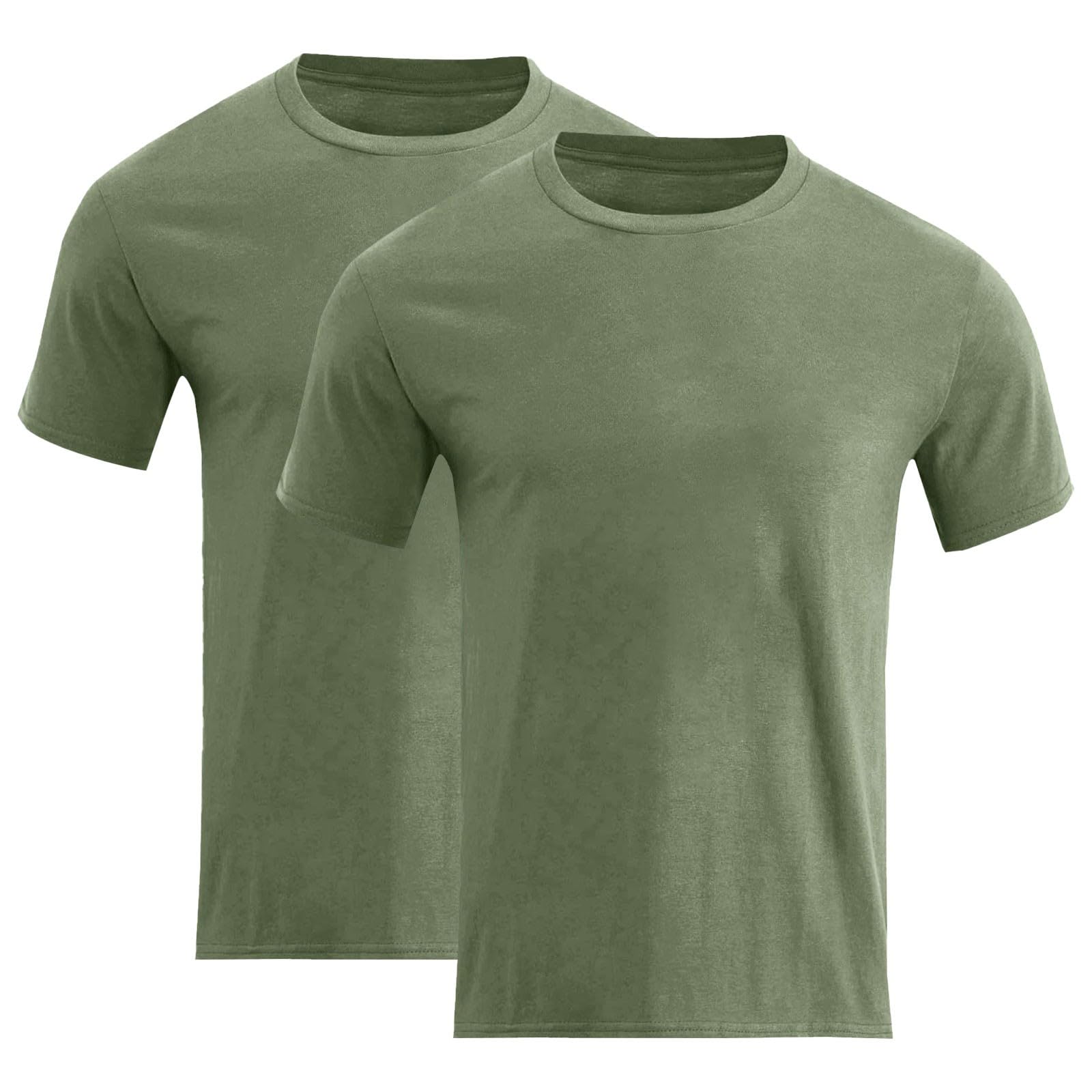 Generico Maglia T Uomo in Cotone Collo Tondo Maniche Corte, Tessuto Morbido Modello Base per L'Estate in Stile Casual
