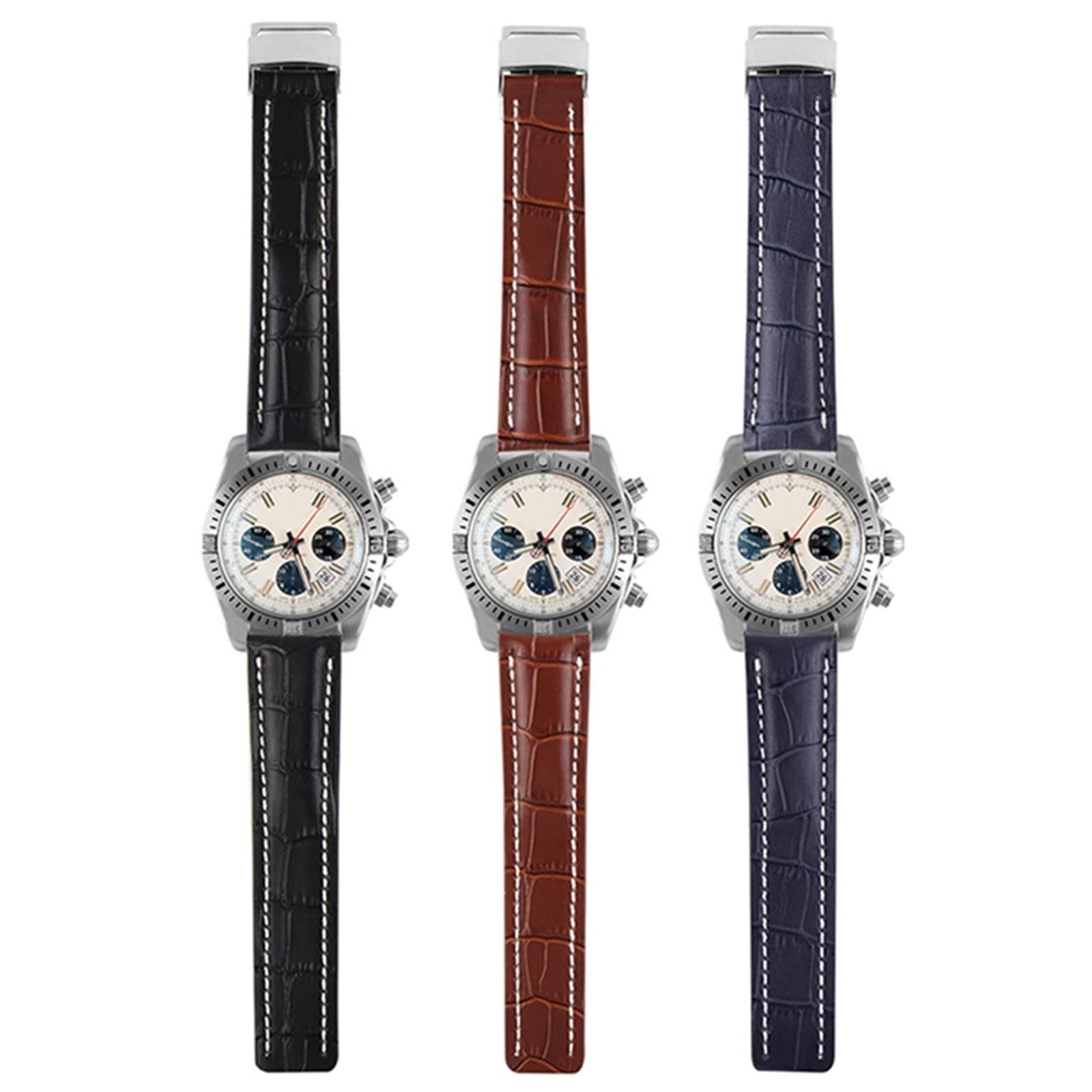 Per cinturino dell'orologio 22mm 24mm cinturino in vera pelle da uomo cinturino in pelle di mucca con distribuzione