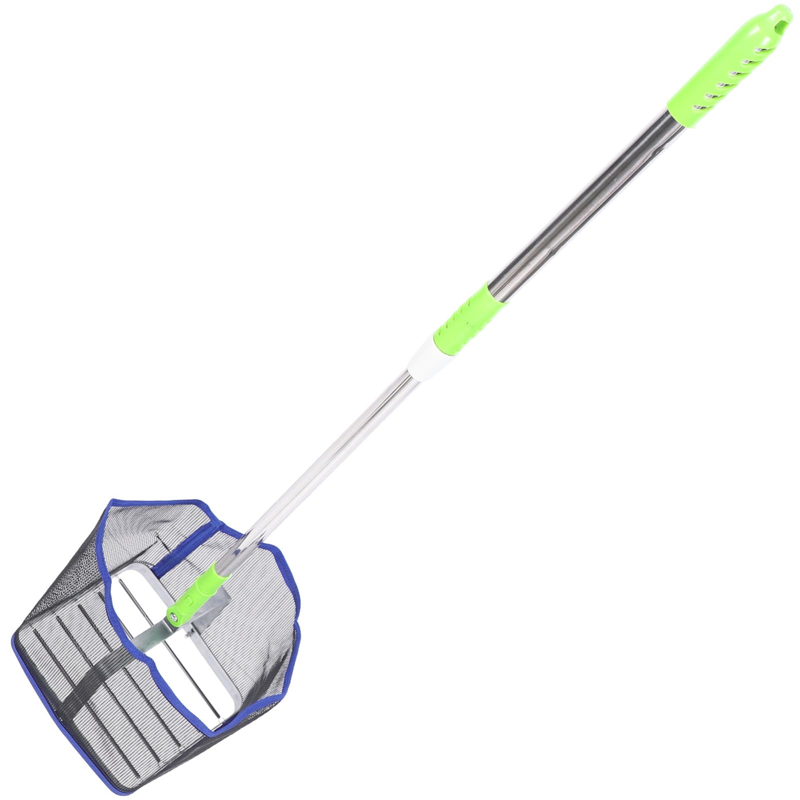 Abaodam Raccoglitore di Palline da Tennis e Ping Pong Asta Telescopica in Acciaio Inossidabile e Nylon per Campi da Gioco, Pratico e Compatto Colore Casuale
