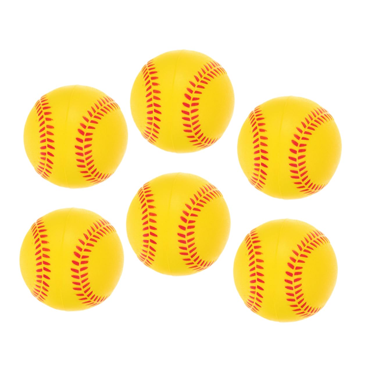 Mipcase Baseballs for Boys and Girls 6 Pack Softball Training Balls Foam Softballs Indoor Sports Balls Safe Catching Throwing Practice for