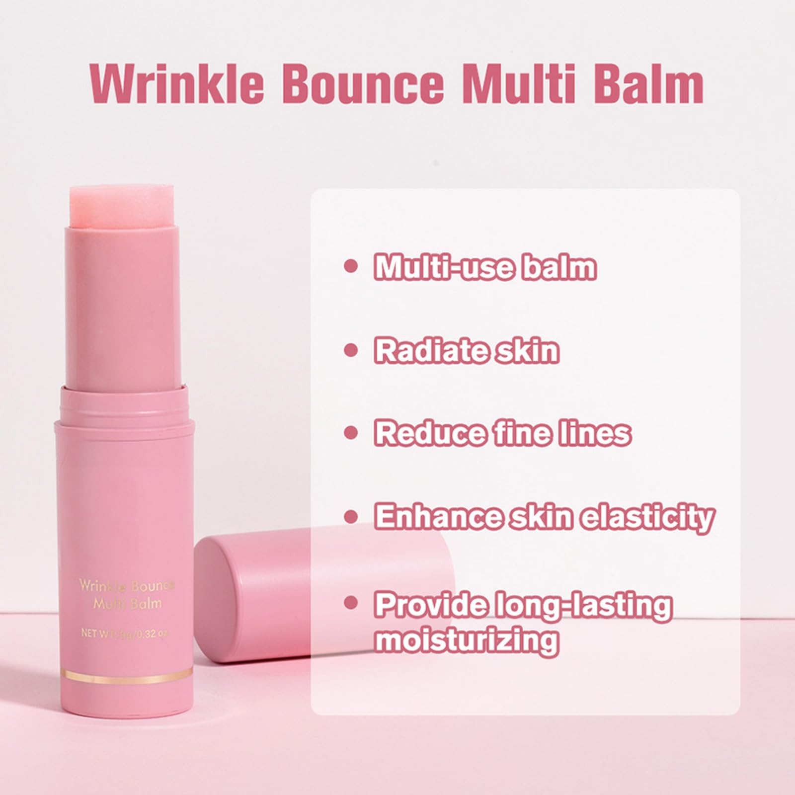 2PCS Pink Collagen Stick for Face & Lips, Deep Wrinkle Filler - Image 4