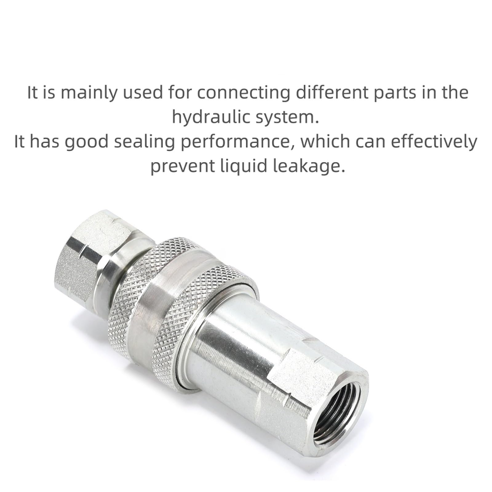 1Set Conjunto De Acoplador De Conexión Rápida Hidráulica NPT 3/8 Adaptador De Enchufe De Montaje De Tubería Hembra Adecuado Para Equipos Forestales Y Agrícolas De Construcción