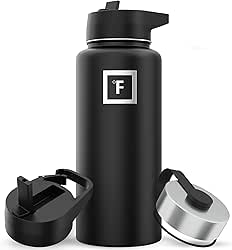 IRON &deg;FLASK Camping & Hiking Hydration Flask with 3 Lids