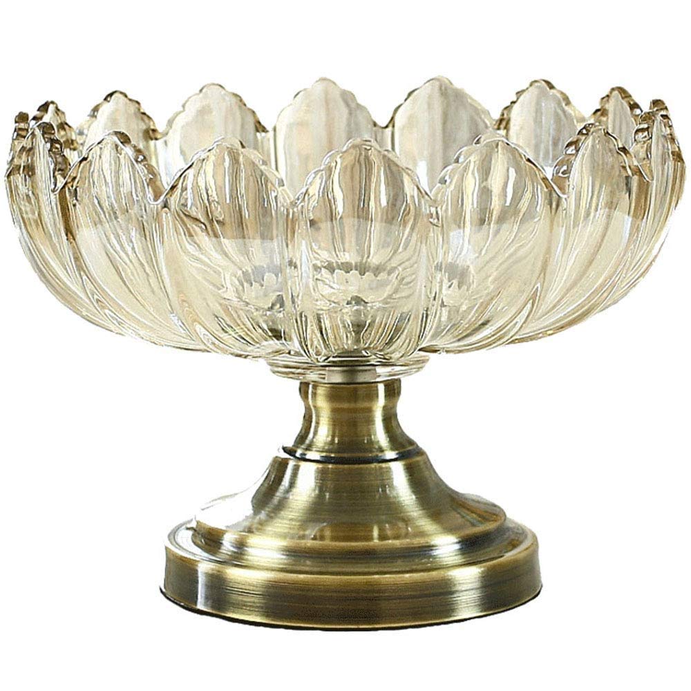 Fruit Bowl, Glass Snack Tray Can Be Stored Candy Pistachio Refreshment Fruit Dish