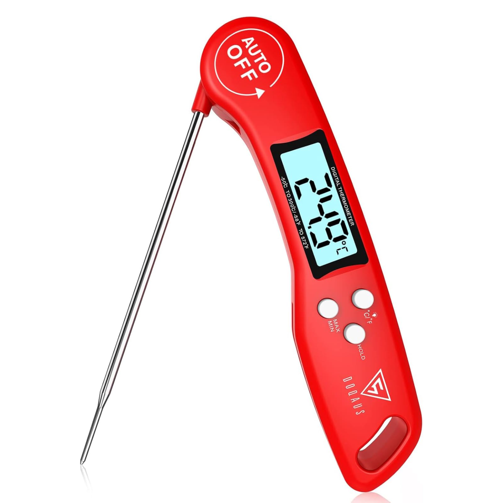 Apkezel Termometro BBQ con APP, IP67 Impermeabile Termometro Carne Wireless per Barbecue, Forno, Griglia, Cucina, Girarrosto
