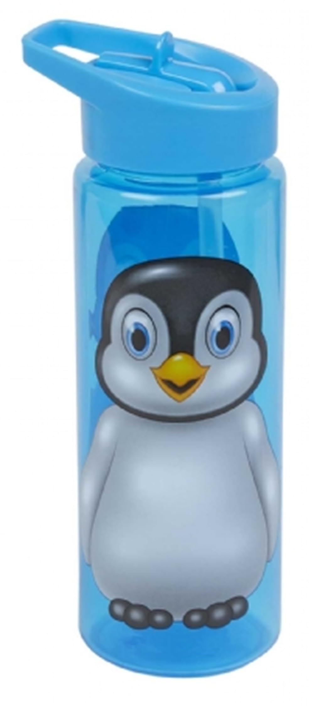 Ravensden Penguin Drinking Bottle, 19cm, Blue