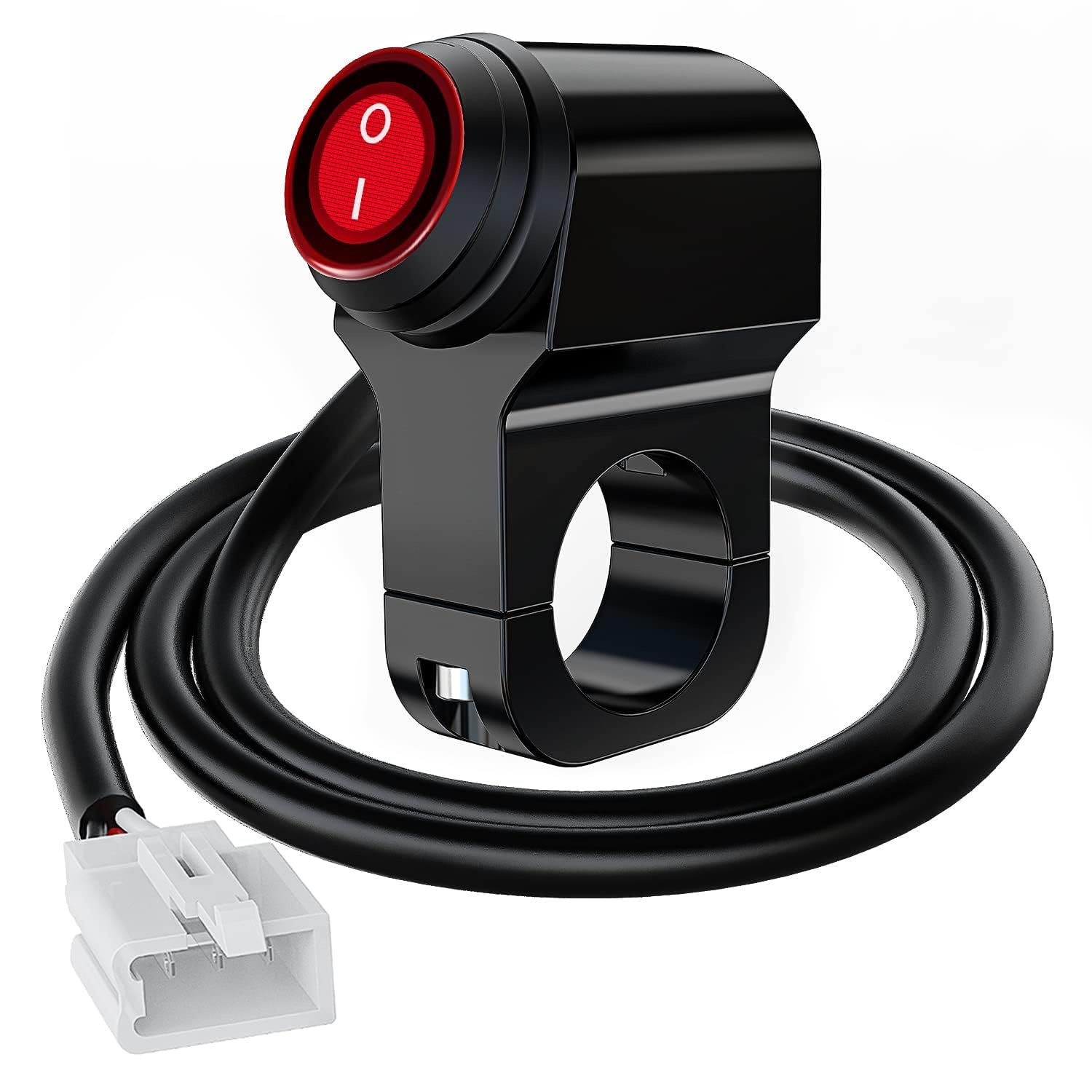 SRPHERE Motorcycle Handlebar Switch Plug and Play 12V ATV Handlebar Light Switch Push Button Waterproof ON Off Switches-picture-11