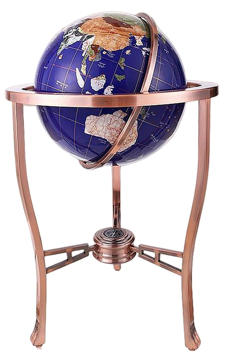 希少　天然石　シェル　貝　地球儀　アンティーク　コンパス　インテリア 希少 天然石 地球儀 アンティーク レトロの通販 by ますまて｜ラクマ