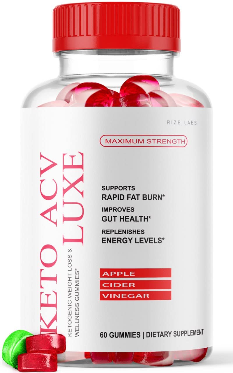 Keto ACV Luxe Gummies Men Women Max Strength, Advanced Weight Loss, Gomitas Organico Supplement (60 Gummies)