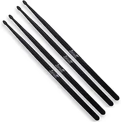 Kit Batera 2 Pares Baquetas Fibra Torelli TQ 020 Preta