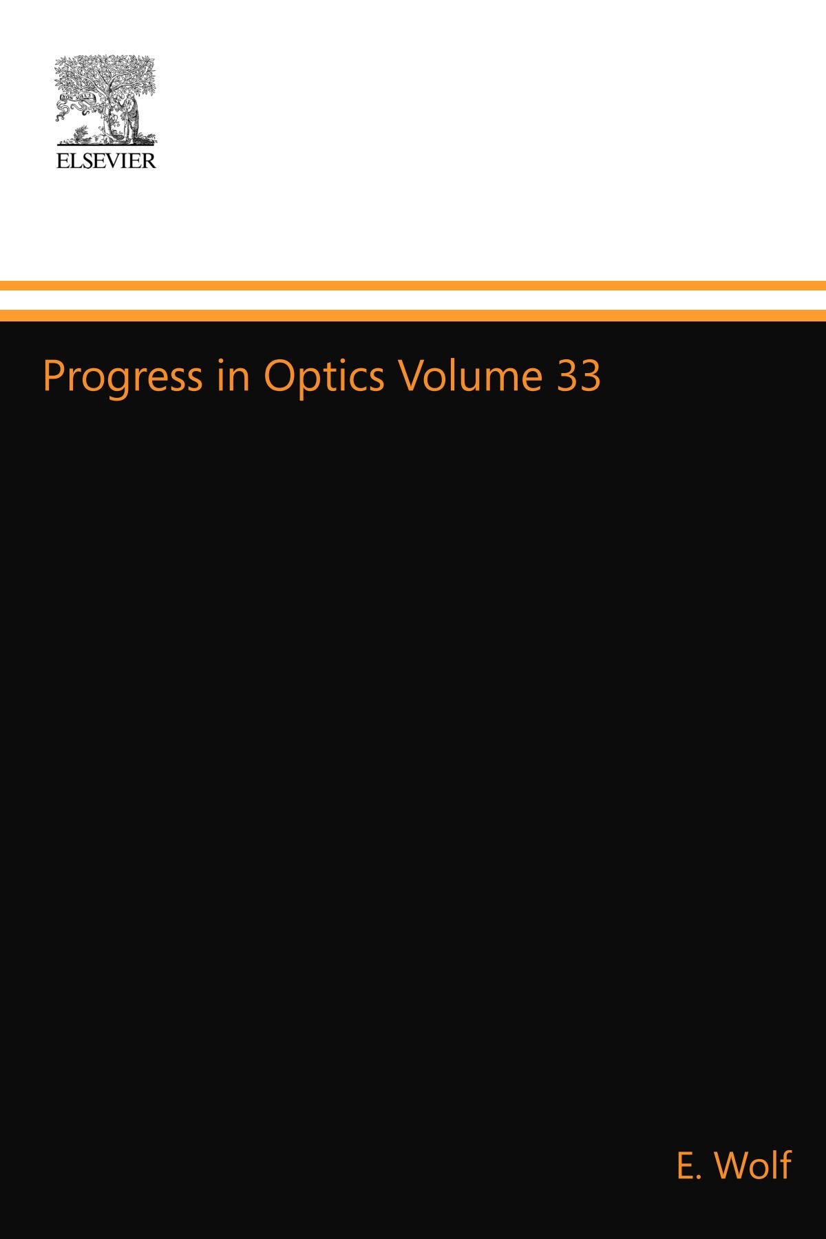 Progress in Optics Volume 33 Paperback