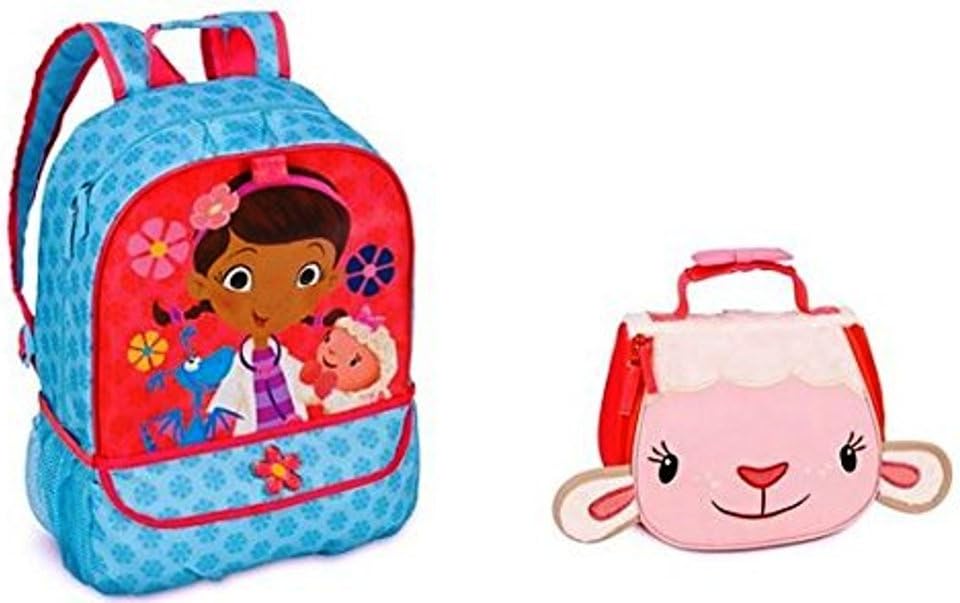 Disney Doc McStuffins Large Backpack with Lambie Lunch Bag
