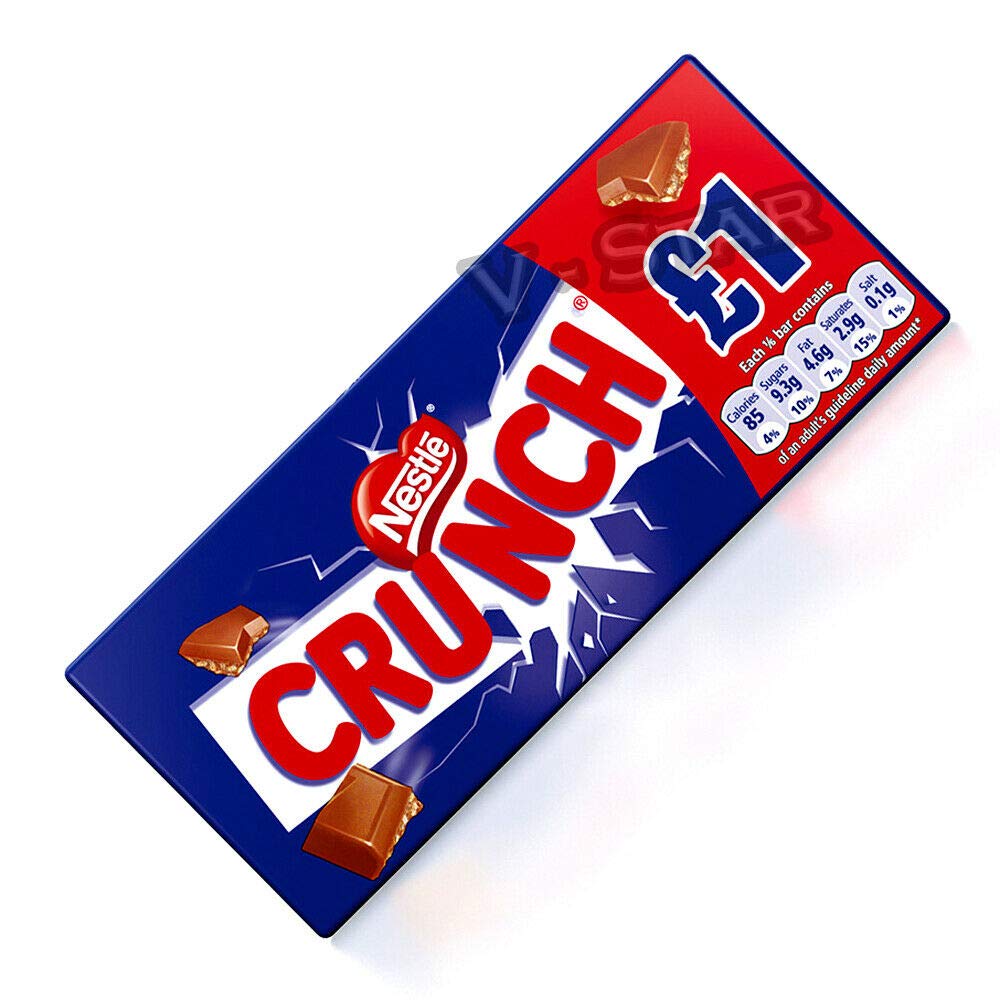 Nestle CRUNCH Cioccolato al latte 16 x 100g Sharing Blocks BAR Original
