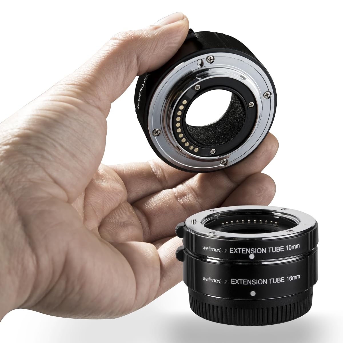 Walimex pro Pro Automatik-Zwischenringsatz für Fuji X schwarz, 21655