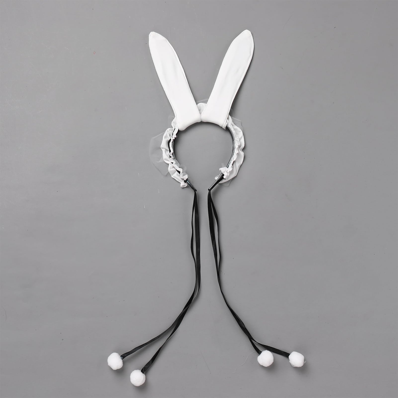 ABAFIP Women's Cute Cosplay Outfits Kawaii Anime Role Play Cow Kitten Ear Headband Stockings Ruffle Mini Dress set