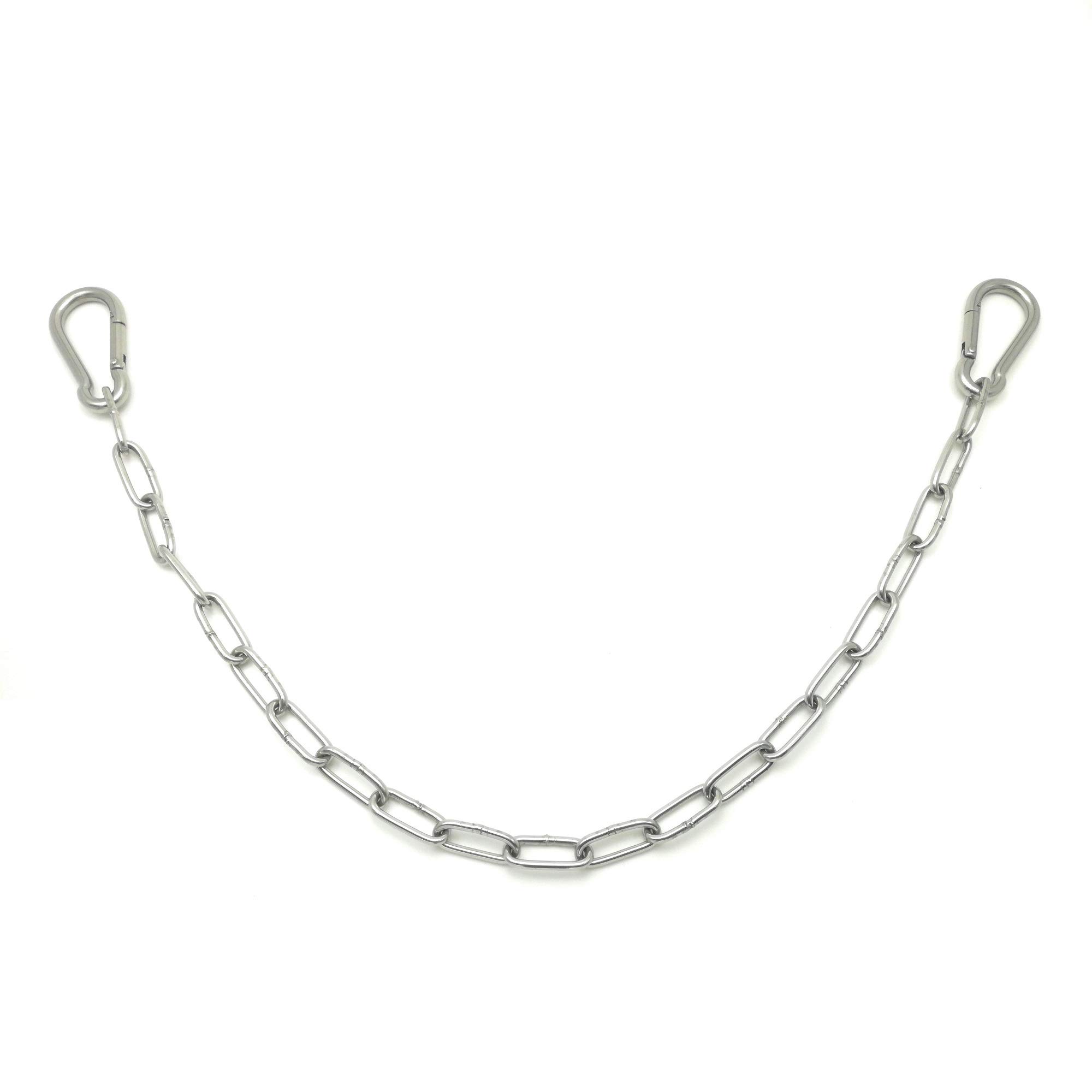 20 inch Stainless Steel Barn Chain with Carabiner for Livestock Gate Latch