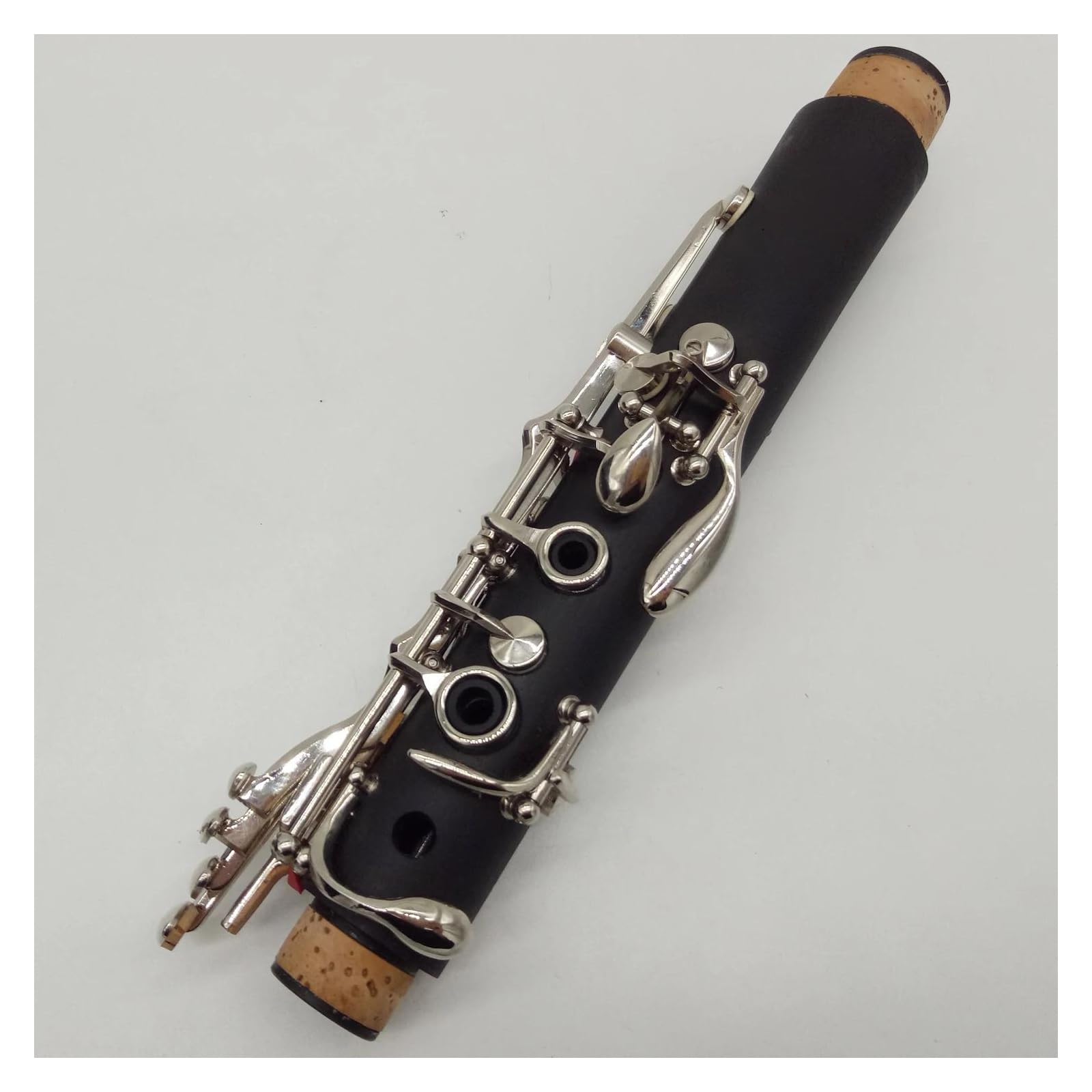 Clarinete Profesional De 17 Teclas Plateado, Cuerpo De Baquelita, Tono Bb, Con Estuche Y Boquilla Clarinete Para Principiantes