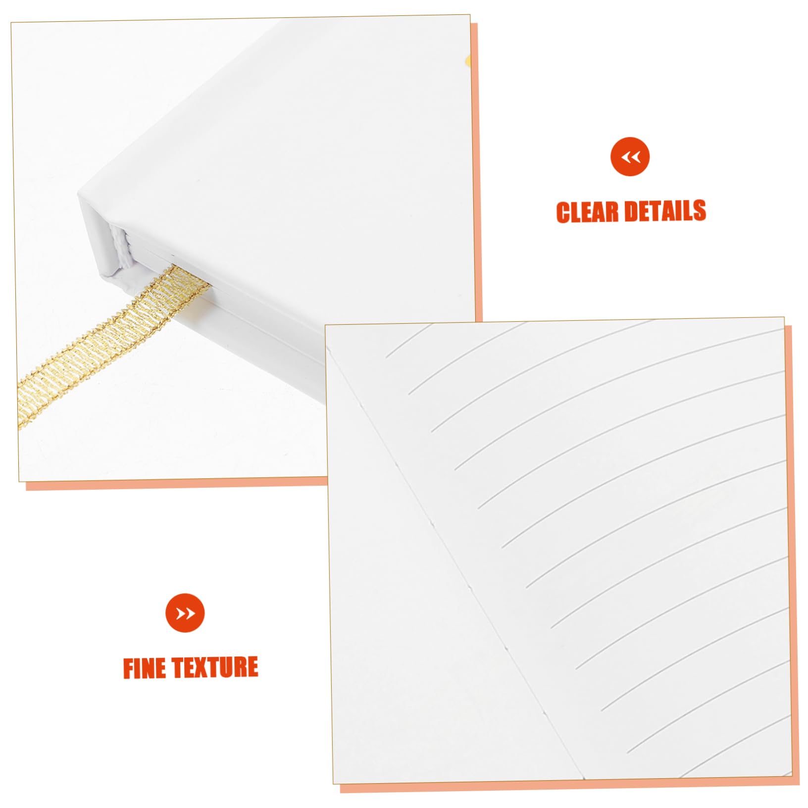 Tofficu Gästebuch zur Hochzeit aus Papier 120 Blatt Weiß mit Platz für Unterschriften und Briefe für Party und Unvergessliche Erinnerungen