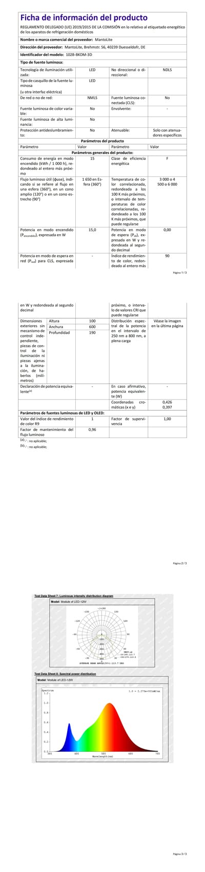 MantoLite LED Regulable Lámparas de Pared 15W,60CM Interior Iluminación para cuadros y expositores Cabeza Giratoria Lectura Lámpara,Negro Baño Espejo Apliques de Pared 3000K/4000K/6000K