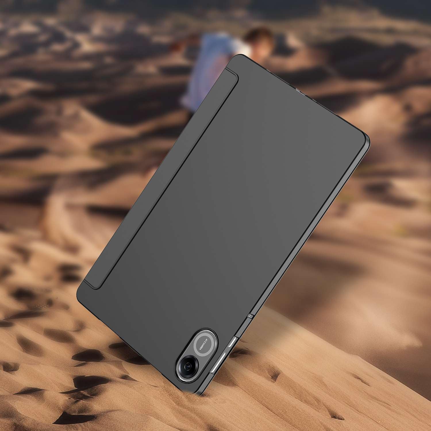 EbestStar Cover Per Honor Pad X9, Custodia Silicone TPU Con Flip Magnetica, Supporto Multifunzione, Nero