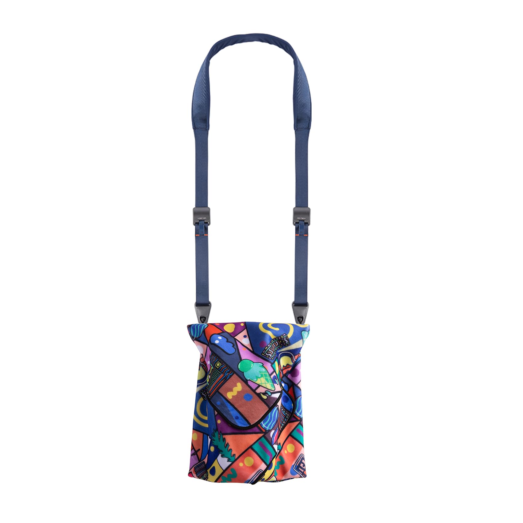 PGYTECH Camera Shoulder Strap (Blue) + Camera Protective Wrap (Artist)