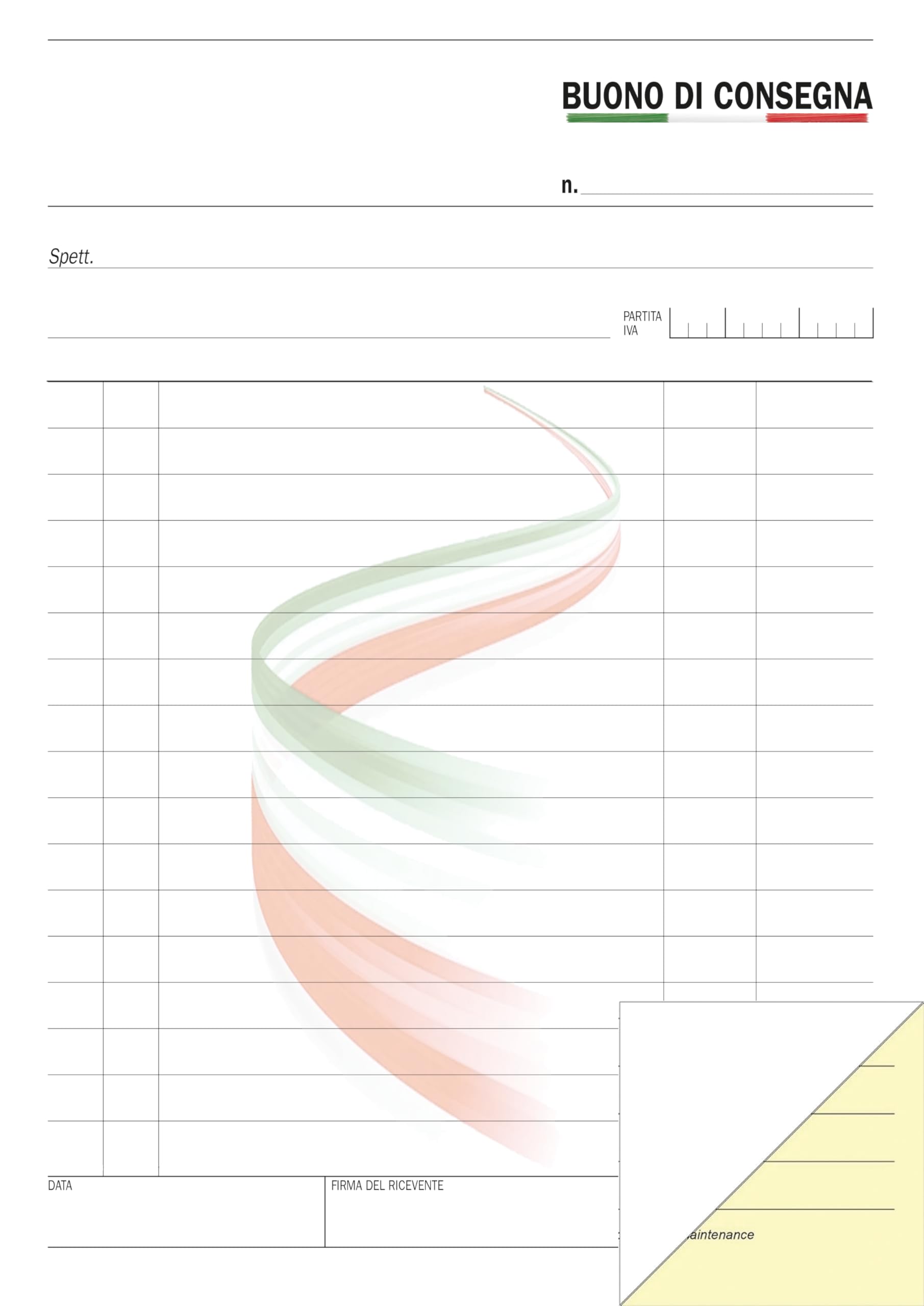 Fascicoli Buoni di Consegna Personalizzati a 2 copie autoricalcanti, A5 (15x21 cm), 500 sztuk