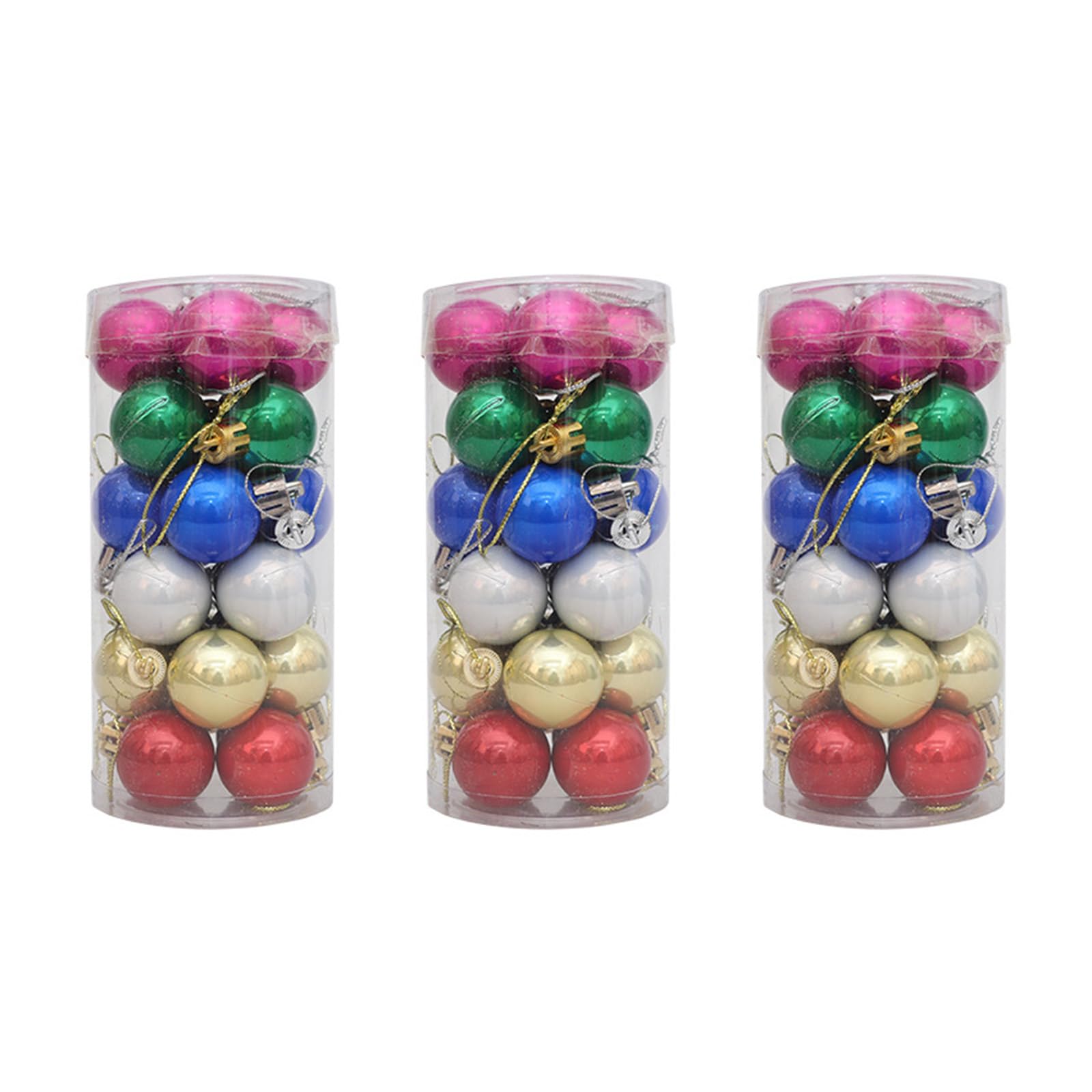 PANGBOER Shimmering Festival Hanging Decoration Christmas Tree Hanging Ornament Festival Baubles Props Christmas Tree 3Pack Decors