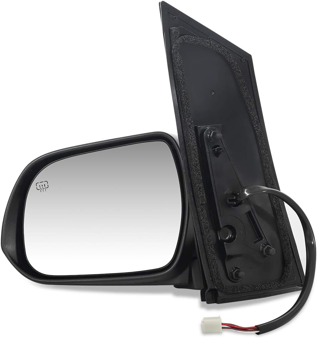 DNA Motoring OEM-MR-TO1320287 Left Side Factory Style Powered Heated Foldable Rear View Mirror Compatible with 13-14 Toyota Sienna