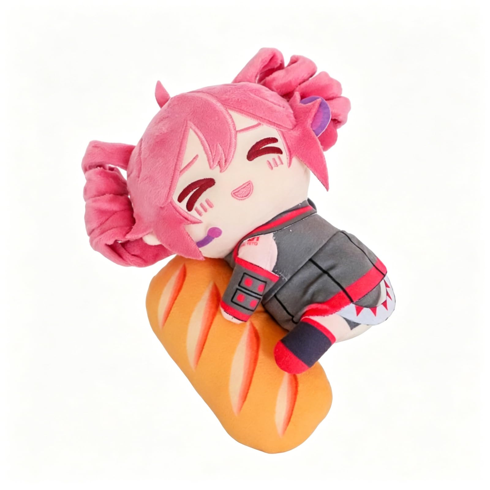 RDCIRP Kasane Teto Plush, Cute Stuffed Anime Figure Pillow Doll, Soft Cartoon Virtual Character Musica Plushie Toy for Home Decor Adults Girls Boys Gifts(E)