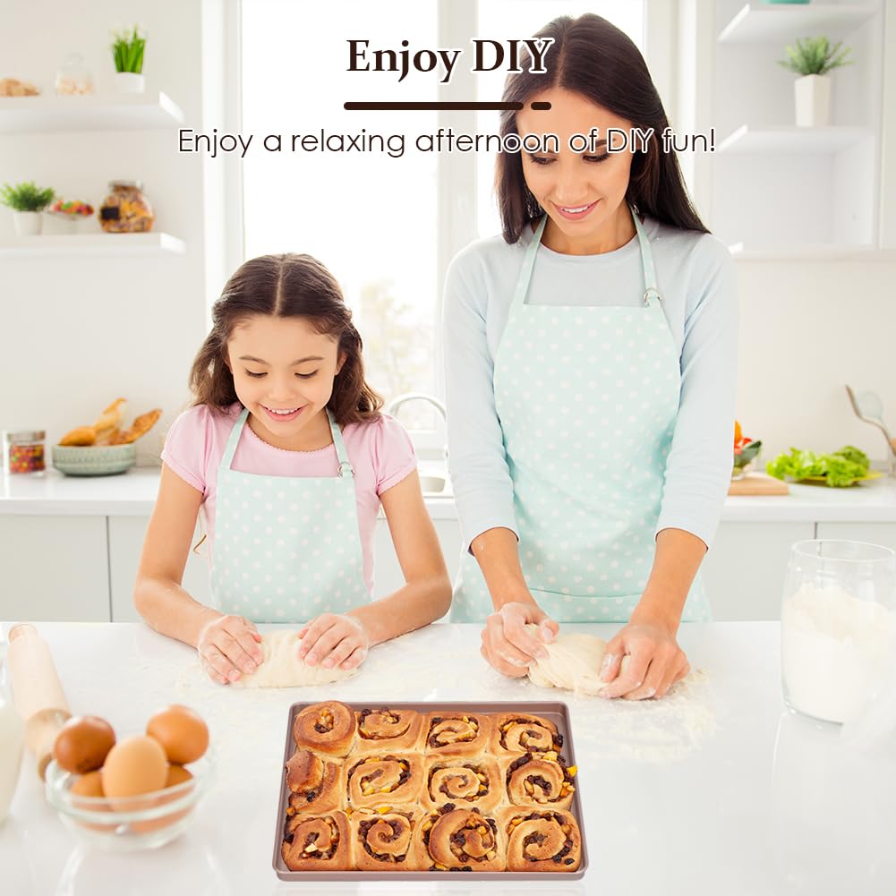 Teglia da forno rettangolare antiaderente per torte, 30,5 x 25,5 x 1,7 cm, in acciaio al carbonio oro rosa, per la casa, la cucina, il forno