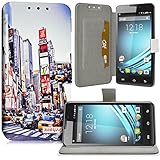 KARYLAX Seluxion KJ26B - Funda de proteccin y tarjetero universal para Logicom L-ITE 552 HD
